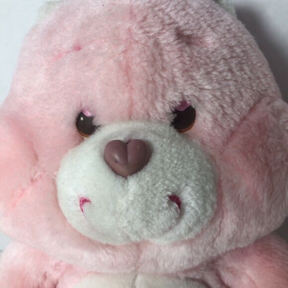 Care Bears Love A Lot Bear Plush Stuffed Animal 13” Inches Pink Hearts Vintage C - Picture 2 of 11